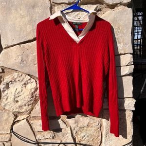 Women's Red Ralph Lauren Top Y2K
